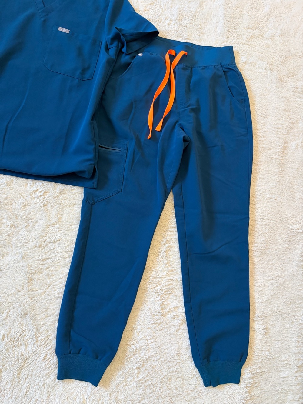 Figs Teal Joggers and Top Set